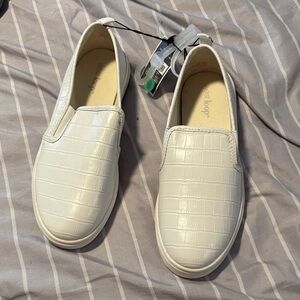 West Loop White Slip-On Shoes